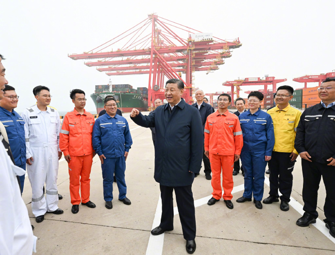 习近平在山东日照市考察调研